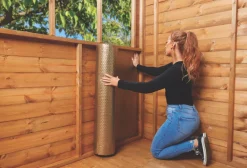 No Nonsense Self-Adhesive Shed Insulation 1 X 10m -ClearAmber shop 104KY A4