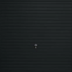 Gliderol Horizontal 8&apos; X 7&apos; Non-Insulated Frameless Steel Up & Over Garage Door Jet Black