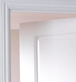 Jeld-Wen Cambridge Primed White Wooden Cottage Internal Fire Door 1981 X 686mm -ClearAmber shop 1175G A2