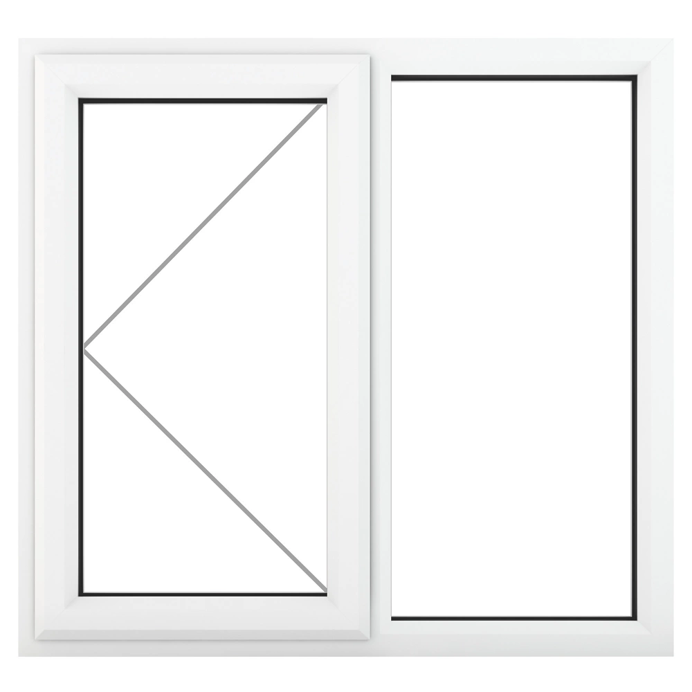 Crystal Left-Hand Opening Double-Glazed Casement White UPVC Window 1190 X 1190mm 4 Crystal Left-Hand Opening Double-Glazed Casement White UPVC Window 1190 X 1190mm - Image 2