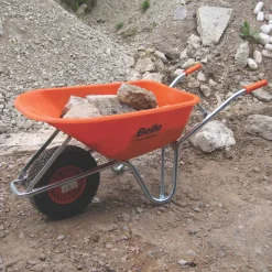 Belle Group Warrior Pneumatic Wheels HDPE Wheelbarrow Silver/Orange 100Ltr 12 Belle Group Warrior Pneumatic Wheels HDPE Wheelbarrow Silver/Orange 100Ltr -ClearAmber shop 13181 A4