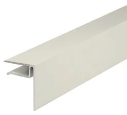 ALUKAP-XR White 10mm Sheet End Stop Bar 40mm X 4800mm