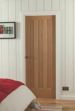 Jeld-Wen Aston Unfinished Oak Veneer Wooden 3-Panel Internal Fire Door 1981 X 838mm 11 Jeld-Wen Aston Unfinished Oak Veneer Wooden 3-Panel Internal Fire Door 1981 X 838mm -ClearAmber shop 1337G A3