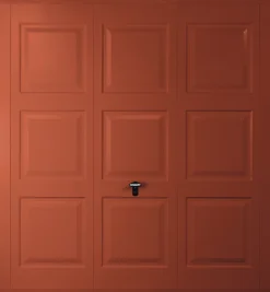 Gliderol Georgian 7&apos; X 7&apos; Non-Insulated Frameless Steel Up & Over Garage Door Terracotta