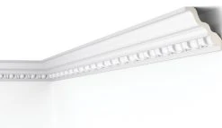 Essentials Egg & Dart Coving 80mm X 2m 6 Pack -ClearAmber shop 16132 A2