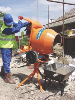 Belle Group Minimix 150 Elec. Concrete Mixer 110V -ClearAmber shop 16478 A1
