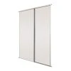 Spacepro Classic 2-Door Sliding Wardrobe Door Kit Cashmere Frame Cashmere Panel 1489 X 2260mm