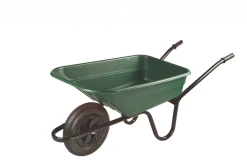 Walsall Wheelbarrows Walsall The Shire Pneumatic Wheels Wheelbarrow Green 90Ltr