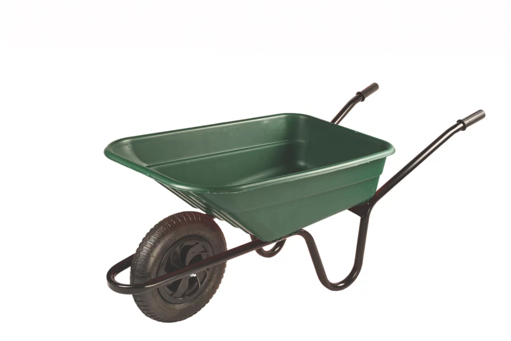 Walsall Wheelbarrows Walsall The Shire Pneumatic Wheels Wheelbarrow Green 90Ltr 3 Walsall Wheelbarrows Walsall The Shire Pneumatic Wheels Wheelbarrow Green 90Ltr