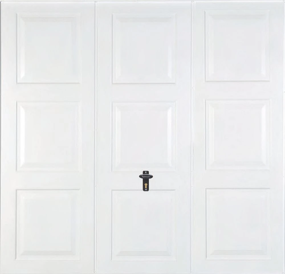 Gliderol Georgian 7' 6" X 6' 6" Non-Insulated Frameless Steel Up & Over Garage Door White 3 Gliderol Georgian 7' 6" X 6' 6" Non-Insulated Frameless Steel Up & Over Garage Door White