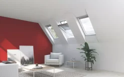 Keylite Manual Centre-Pivot White Painted Timber Roof Window Clear 780 X 980mm -ClearAmber shop 192KH A2