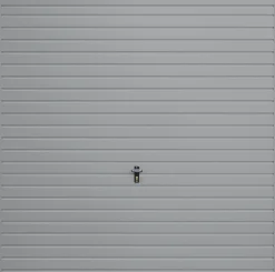 Gliderol Horizontal 7&apos; 6" X 7&apos; Non-Insulated Frameless Steel Up & Over Garage Door Light Grey