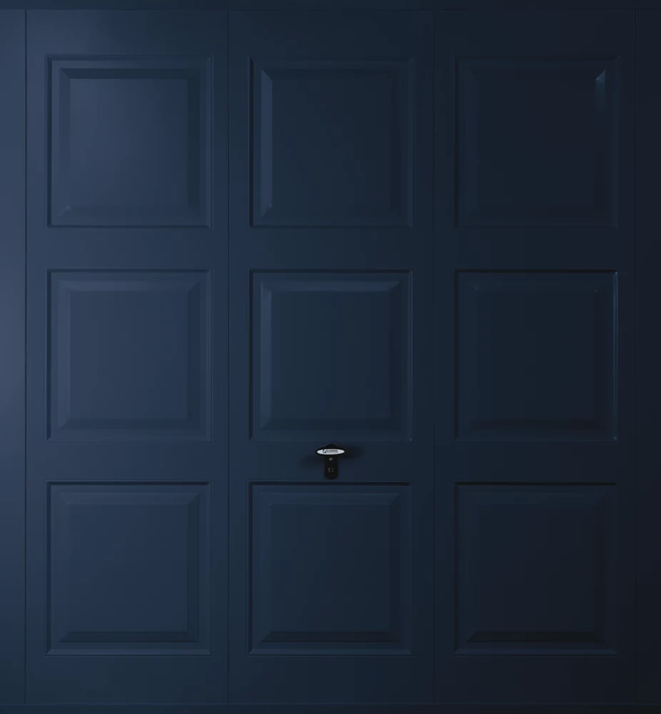 Gliderol Georgian 7' 6" X 7' Non-Insulated Framed Steel Up & Over Garage Door Steel Blue 3 Gliderol Georgian 7' 6" X 7' Non-Insulated Framed Steel Up & Over Garage Door Steel Blue