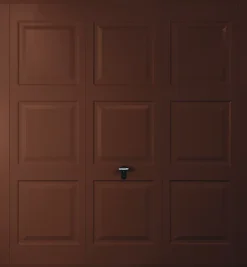 Gliderol Georgian 7&apos; X 6&apos; 6" Non-Insulated Framed Steel Up & Over Garage Door Mahogany Brown