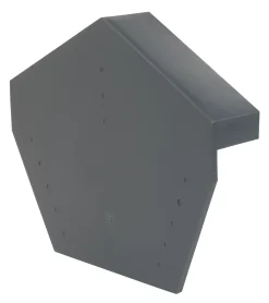 Glidevale Grey Universal Dry Verge Angled Ridge Caps 2 Pack