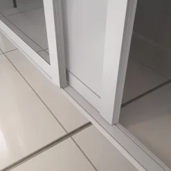 Spacepro 3-Door Sliding Wardrobe Door Kit White Frame White / Mirror Panel 2592 X 2260mm -ClearAmber shop 214KF A2