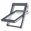 Keylite Manual Centre-Pivot Grey & White UPVC Roof Window Clear 780 X 1180mm -ClearAmber shop 215KK P