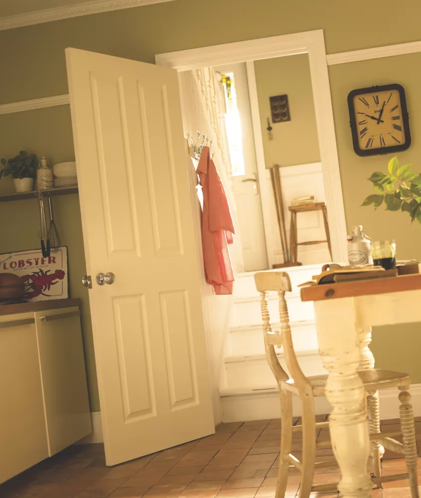 Jeld-Wen Oakfield Primed White Wooden 4-Panel Internal Fire Door 1981 X 838mm 4 Jeld-Wen Oakfield Primed White Wooden 4-Panel Internal Fire Door 1981 X 838mm - Image 2