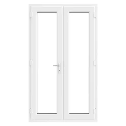 Crystal White UPVC French Door Set 2055 X 1290mm