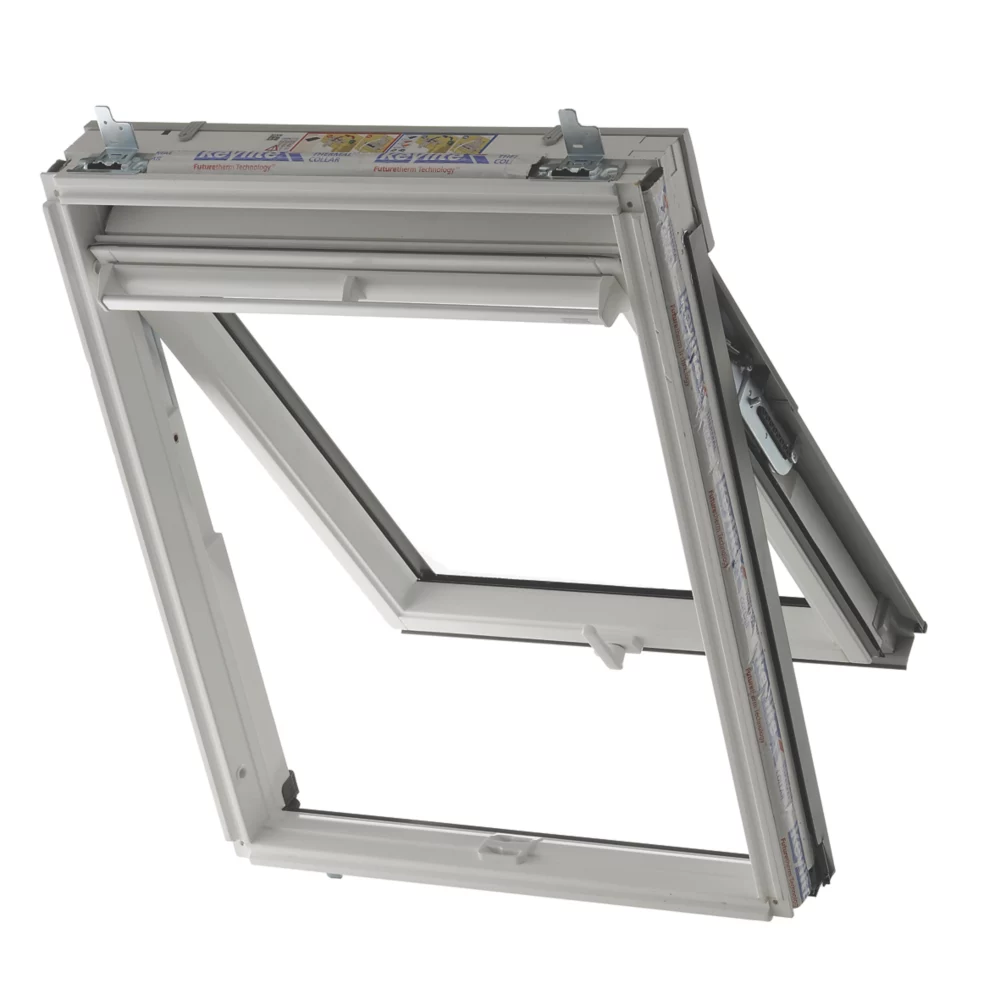 Keylite Manual Top-Hung Grey & White Timber Roof Window Clear 780 X 1180mm 4 Keylite Manual Top-Hung Grey & White Timber Roof Window Clear 780 X 1180mm - Image 2