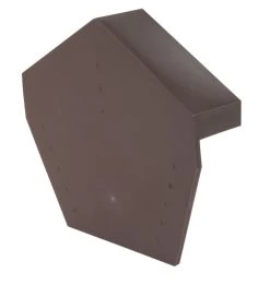 Glidevale Brown Universal Dry Verge Angled Ridge Caps 2 Pack