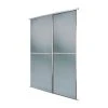 Spacepro Minimalist 2-Door Sliding Wardrobe Door Kit Silver Frame Grey Tinted Mirror Panel 1816 X 2260mm 2 Spacepro Minimalist 2-Door Sliding Wardrobe Door Kit Silver Frame Grey Tinted Mirror Panel 1816 X 2260mm -ClearAmber shop 264GP P
