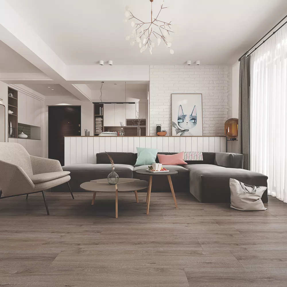 Kraus Mercia Natural Brown Wood-Effect Vinyl Flooring 2.75m² 4 Kraus Mercia Natural Brown Wood-Effect Vinyl Flooring 2.75m² - Image 2