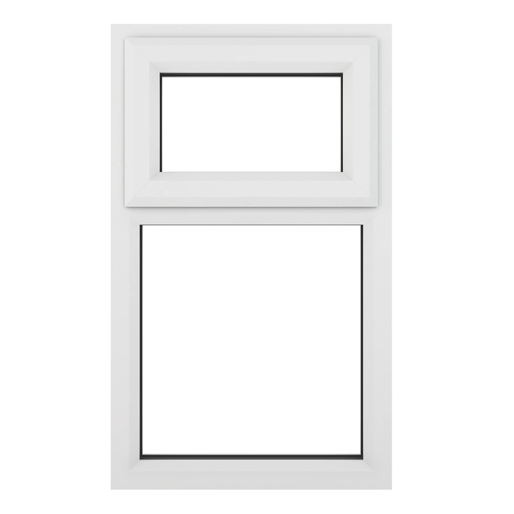 Crystal Top Opening Double-Glazed Casement White UPVC Window 610 X 820mm 3 Crystal Top Opening Double-Glazed Casement White UPVC Window 610 X 820mm