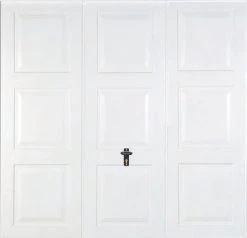 Gliderol Georgian 7&apos; 6" X 7&apos; Non-Insulated Frameless Steel Up & Over Garage Door White