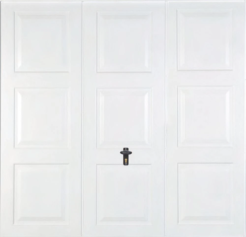 Gliderol Georgian 7' 6" X 7' Non-Insulated Frameless Steel Up & Over Garage Door White 3 Gliderol Georgian 7' 6" X 7' Non-Insulated Frameless Steel Up & Over Garage Door White