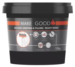 Make Good MGPRPLN025 No Tape Jointing & Filling Ready Mixed Compound 10kg