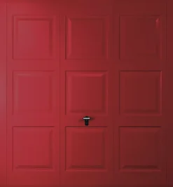 Gliderol Georgian 8&apos; X 7&apos; Non-Insulated Framed Steel Up & Over Garage Door Ruby Red