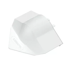 Corrapol White 3mm Super Ridge End Cap 160mm X 100mm