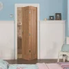 Jeld-Wen Unfinished Oak Wooden Cottage Internal Bi-Fold Door 1950 X 595mm