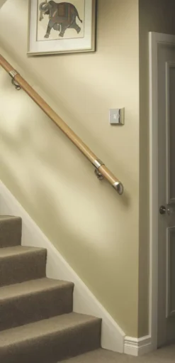 Richard Burbidge Fusion Pine Wall-Mounted Handrail Kit Pre-Finish 3600mm -ClearAmber shop 31455 A1