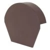 Glidevale Brown Universal Dry Verge Half Round Ridge Caps 2 Pack -ClearAmber shop 3254J P