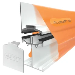 ALUKAP-SS White Self-Support Wall Bar 60mm X 3000mm