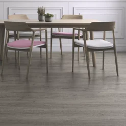 Kraus Ashdown Grey Wood-Effect Vinyl Flooring 2.2m² -ClearAmber shop 340VK A3