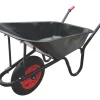 Forge Steel W02 Pneumatic Wheels Wheelbarrow Black 85Ltr -ClearAmber shop 347PT P