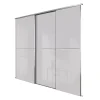 Spacepro Minimalist 3-Door Sliding Wardrobe Door Kit Silver Frame Grey Glass Panel 2718 X 2260mm 2 Spacepro Minimalist 3-Door Sliding Wardrobe Door Kit Silver Frame Grey Glass Panel 2718 X 2260mm -ClearAmber shop 354GP P