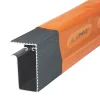 Alupave Fire Flat Roof & Deck Side Gutter Grey 2m -ClearAmber shop 362VK P