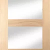 Jeld-Wen 4-Clear Light Unfinished Oak Veneer Wooden 4-Panel Shaker Internal Door 2040 X 826mm -ClearAmber shop 3886G P