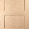 Jeld-Wen Unfinished Oak Veneer Wooden 4-Panel Shaker Internal Fire Door 2040 X 726mm -ClearAmber shop 3893G P