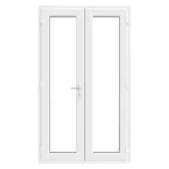 Crystal White UPVC French Door Set 2090 X 1290mm
