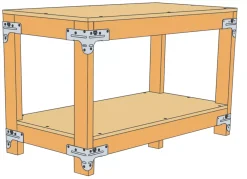 Simpson Strong-Tie Workbench Kit Metallic Galvanised Steel X 12 Simpson Strong-Tie Workbench Kit Metallic Galvanised Steel X -ClearAmber shop 39310 A2