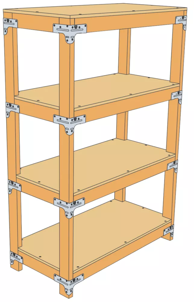 Simpson Strong-Tie Workbench Kit Metallic Galvanised Steel X 6 Simpson Strong-Tie Workbench Kit Metallic Galvanised Steel X - Image 4