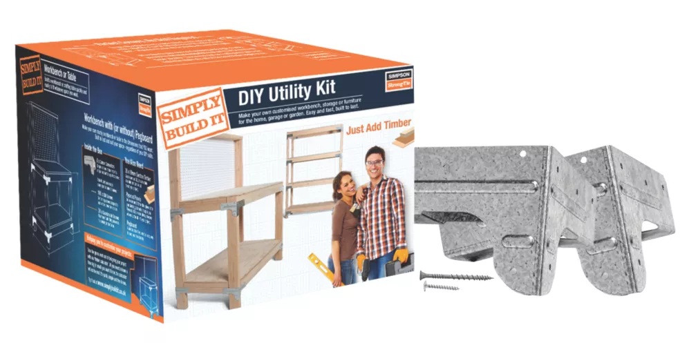 Simpson Strong-Tie Workbench Kit Metallic Galvanised Steel X 3 Simpson Strong-Tie Workbench Kit Metallic Galvanised Steel X