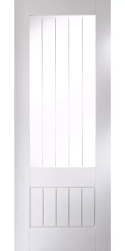 Jeld-Wen 1-Semi-Translucent Light Primed White Wooden Cottage Internal Door 1981 X 762mm -ClearAmber shop 393JK A1