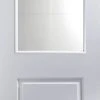 Jeld-Wen Cambridge 1-Clear Light Primed White Wooden 2-Panel Internal Door 1981 X 762mm -ClearAmber shop 3945G P