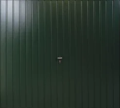 Gliderol Vertical 7&apos; 6" X 7&apos; Non-Insulated Framed Steel Up & Over Garage Door Fir Green